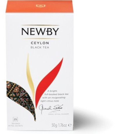 Черный чай Newby Цейлон в пакетиках
