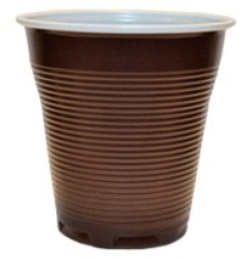 Стакан пластик COVERIS Leg 166 мл. (коричн.)