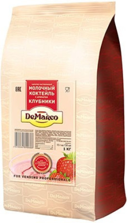 Молочный коктейль со вкусом Клубники DeMarco